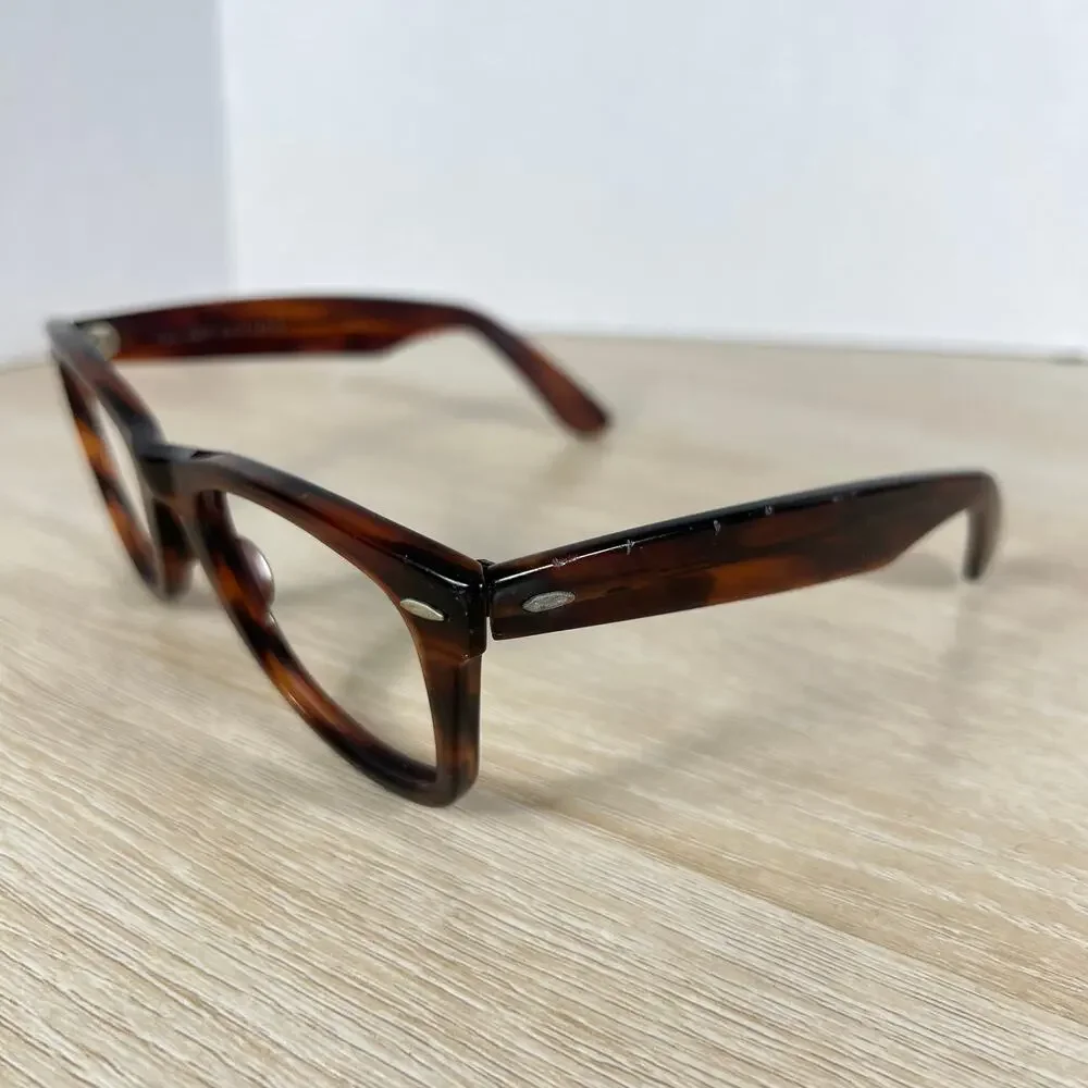 B&L Ray-Ban USA Wayfarer Sunglasses FRAMES ONLY Brown B&L 5024